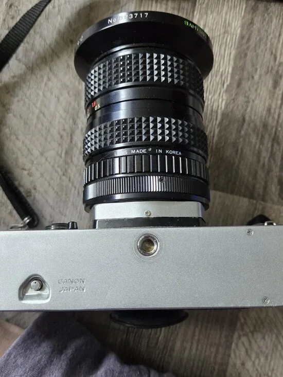 Canon FTb QL Silver 35mm SLR Film Camera Bundle FD 50mm F/1.8 SC Lens 2x-A Cases - Picture 4 of 16